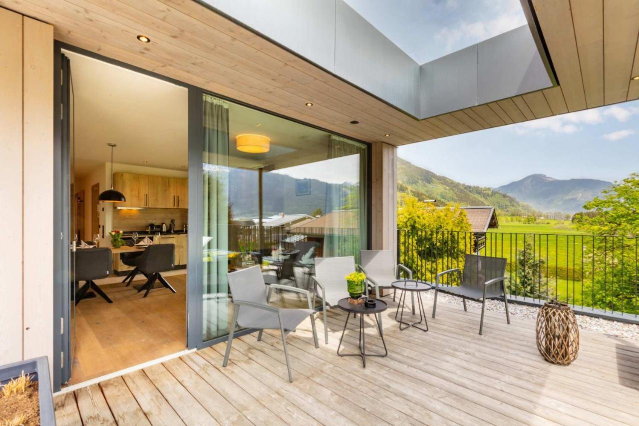 Emma Deluxe Aparthotel Ganzjaehrig Beheizter Aussenpool Piesendorf Bagian luar foto