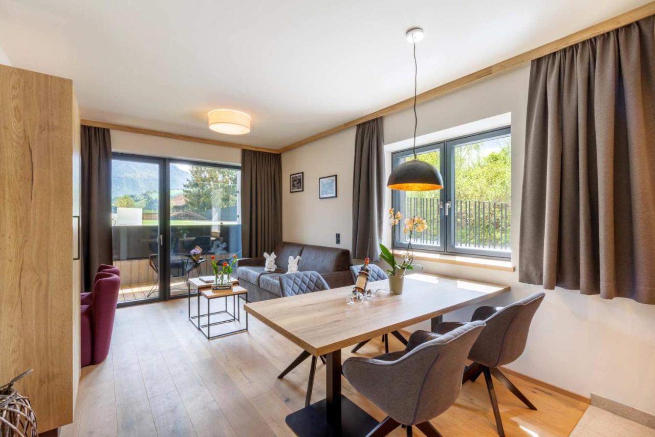 Emma Deluxe Aparthotel Ganzjaehrig Beheizter Aussenpool Piesendorf Bagian luar foto
